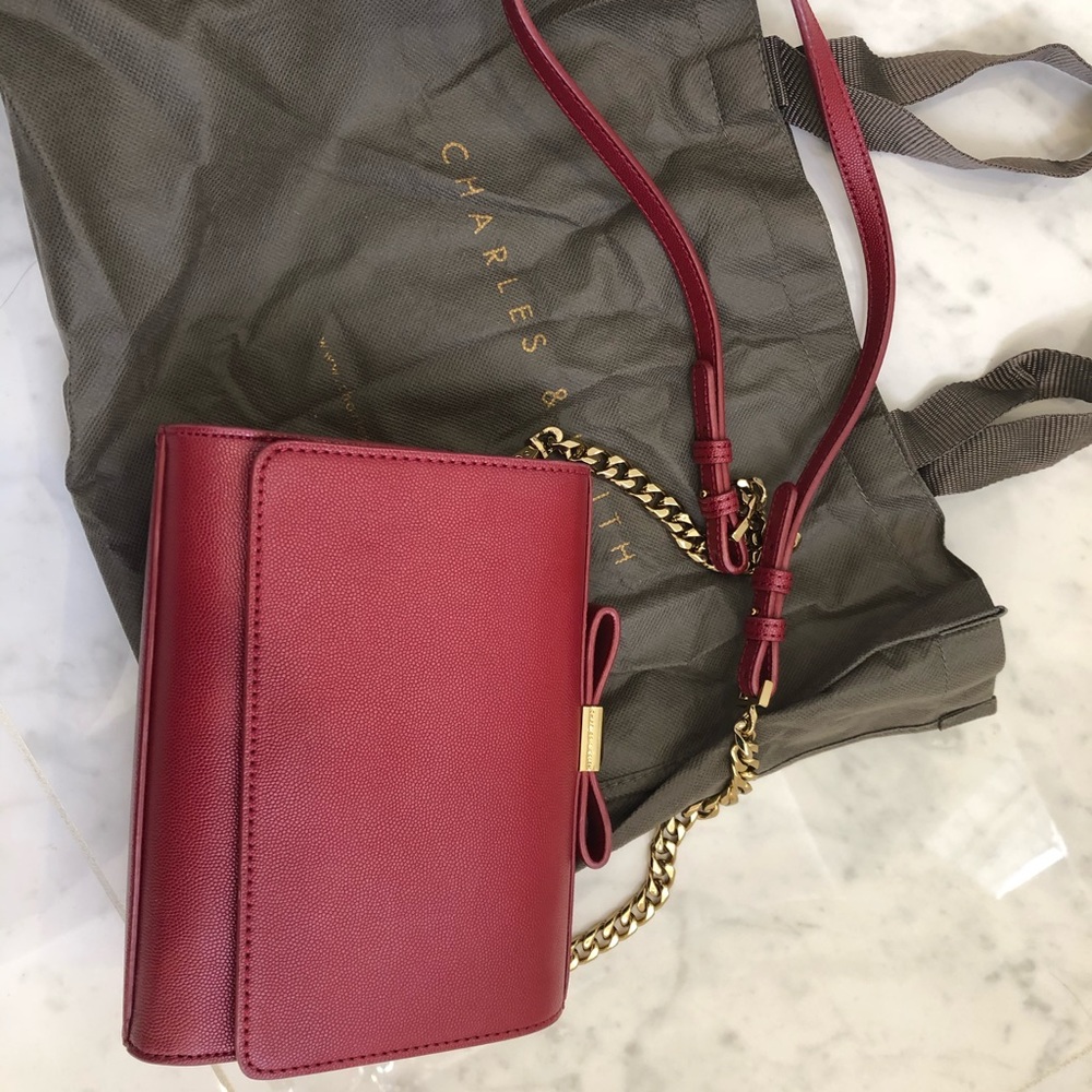 Charles &Keith bow purse